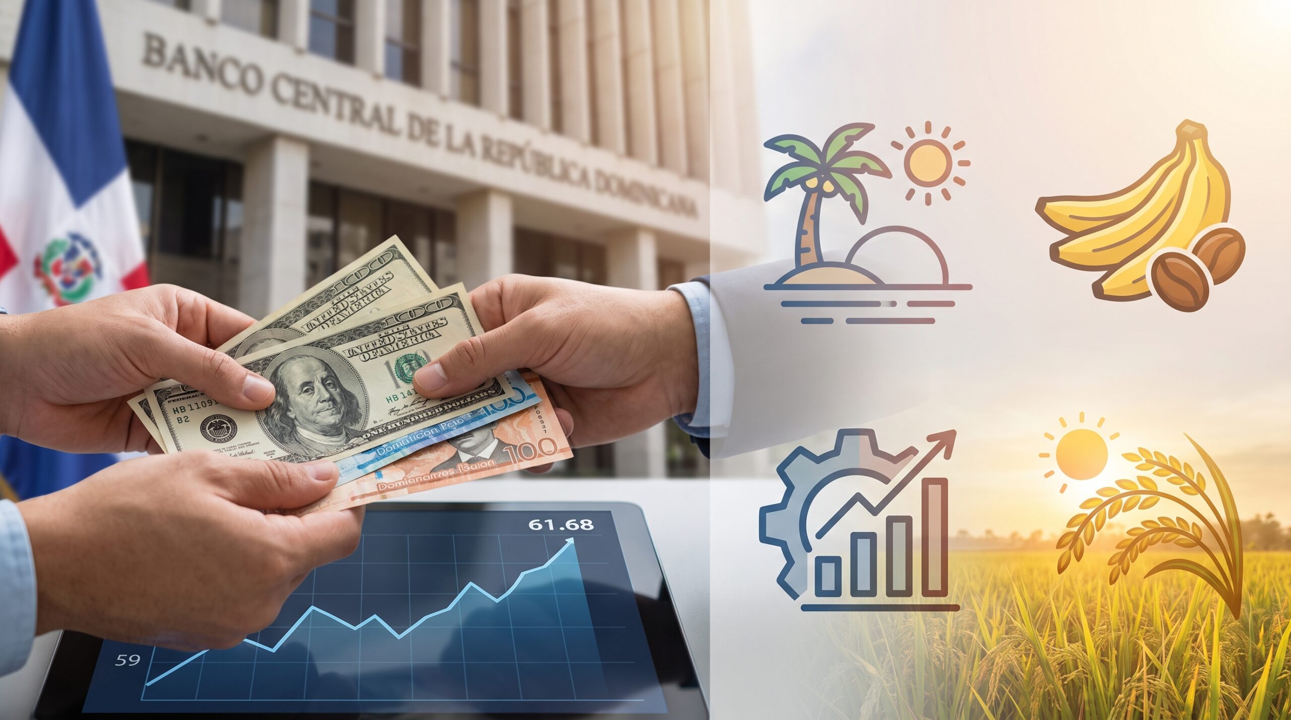 Economía dominicana cierra octubre con dólar al alza, crecimiento de 2.5% y alerta en el arroz: radiografía completa de hoy